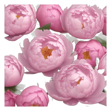 peonies ￼ sticker