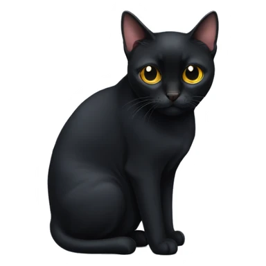 Bombay cat with rounder face sticker
