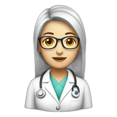 Doctor optometrist female sticker