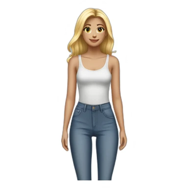 High-Waisted Skinny Jeans sticker