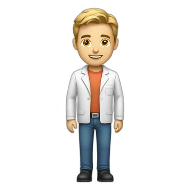 male technologist sticker