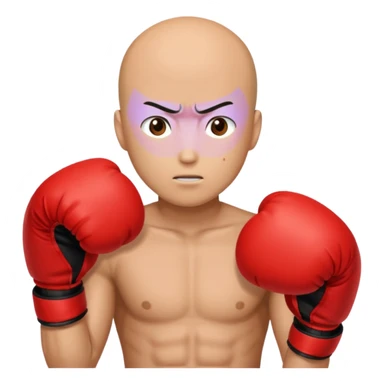 Saitama red hand punch with boxing glove sticker