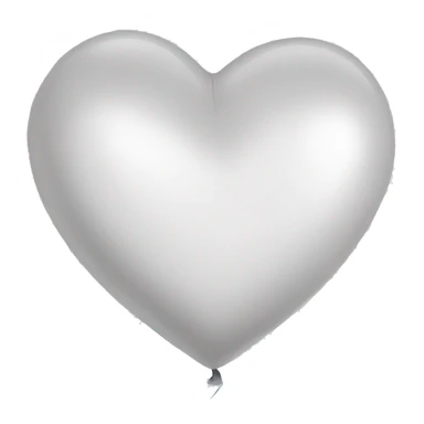 White heart shaped balloons sticker