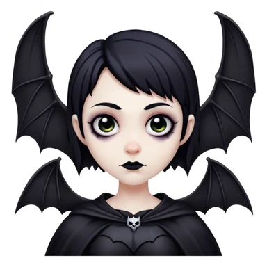 Goth bat sticker