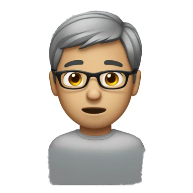 the guy who cries with glasses sticker