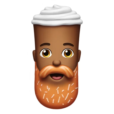 Dunkin with a beard sticker