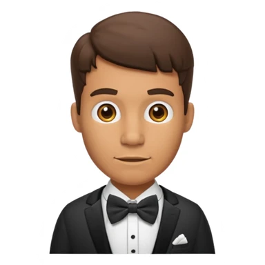 prehistoric man with bowtie sticker