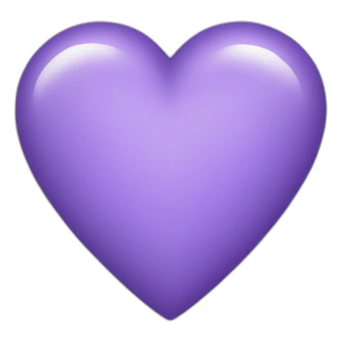 Coeur violet sur cœur blanc sticker