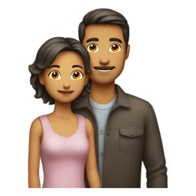 mujer hombre niño familia sticker