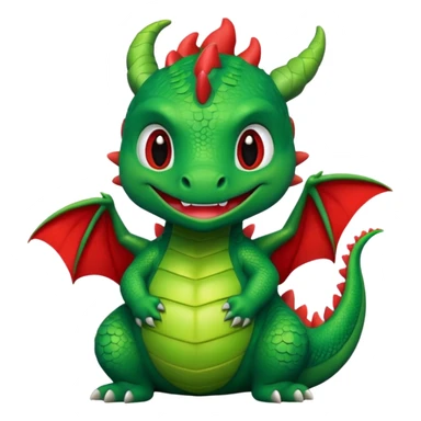 Cute cartoon dragon with the word fuck on it sticker