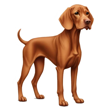 Grown Vizsla dog. Standing.  sticker