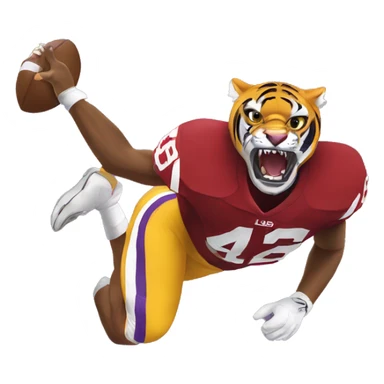 LSU Tiger beating Alabama crimson tide sticker