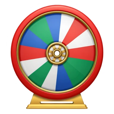 Drapeau bande bleu en haut bande verte en bas et roue rouge au milieu sticker