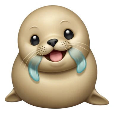 Cinematic Cute Yawning Seal Portrait Emoji, Head tilted slightly with a dramatic, wide-open yawn, showcasing a lustrous, sleek body and half-closed, drowsy eyes exuding cozy contentment, Simplified yet irresistibly adorable features, highly detailed, glowing with a soft, cozy oceanic glow, high shine, relaxed yet expressive, stylized with a dash of whimsical marine charm, soft glowing outline, capturing the essence of a drowsy yet affectionate seal that seems ready to drift out of the screen for a nap! sticker