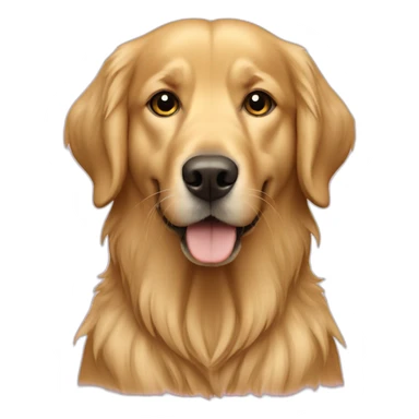 golden retriever dog as a muslim sticker