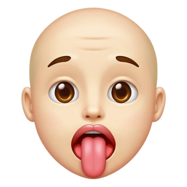 Sticking your tongue out like you did as a kid sticker