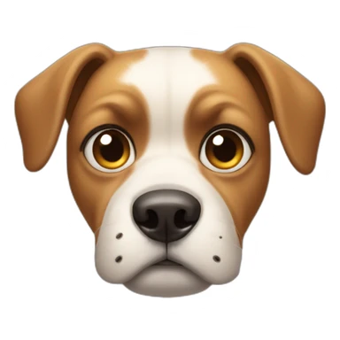 Dog with big sad eyes sticker