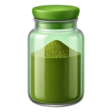 green seasoning in a spice jar sticker
