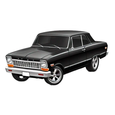 1964 Chevy nova white and black sticker