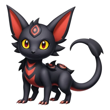 Salandit-Umbreon-Noibat-Litten-Hybrid (Full body) sticker