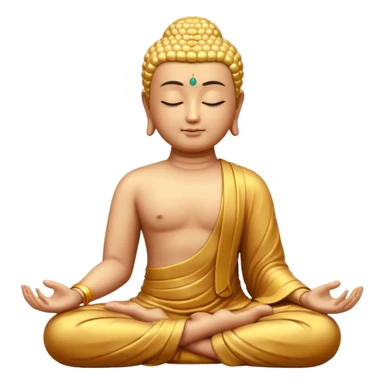 Buddha makes a namaste  sticker