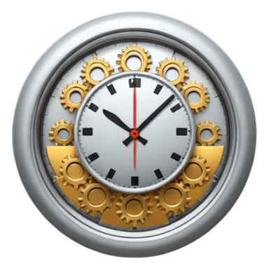 clock with frequency sticker