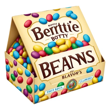 Bertie bott’s every flavour beans box sticker