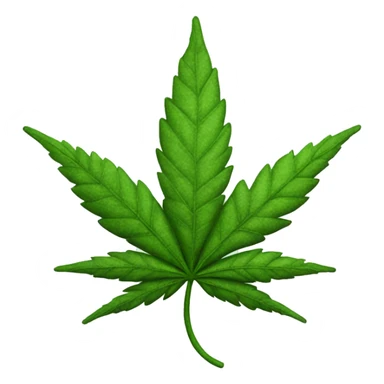 Trippy weed leaf sticker