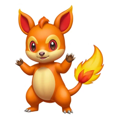 Chimchar-Tepig-fusion (full body) sticker