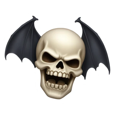 avenged sevenfold bat skull sticker