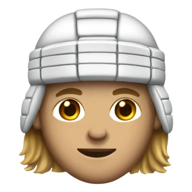 Hockey player long hair number 7 jersey sticker