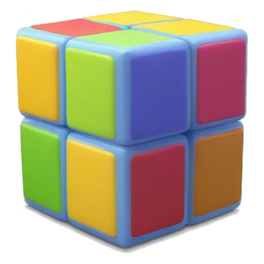 a perfect rubix cube with completed sides sticker