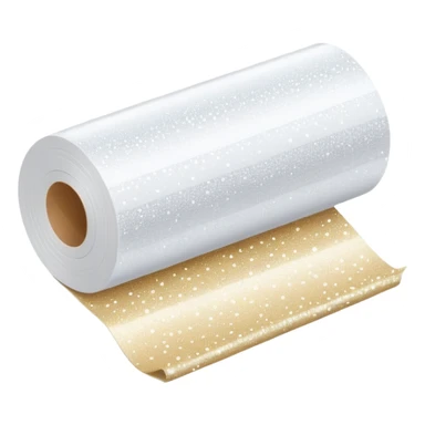 minimalist simple sparkle over a modern roll of patterned fabric, clean contemporary design, no ornamental or holiday elements sticker