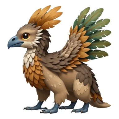 Skogen-Labubu-Trico-Fakémon-hybrid-creature (full body)  sticker