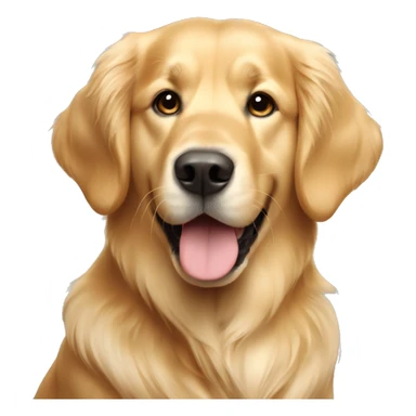 Light coat golden retriever  sticker