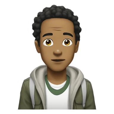 huey from the boondocks sticker