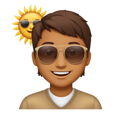 Look attitude sun  sticker