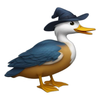 Canard sorcier sticker