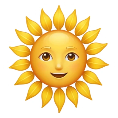 Clear sunny day with bright golden sun sticker