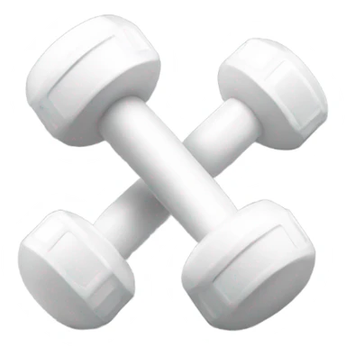 Withe dumbbells sticker