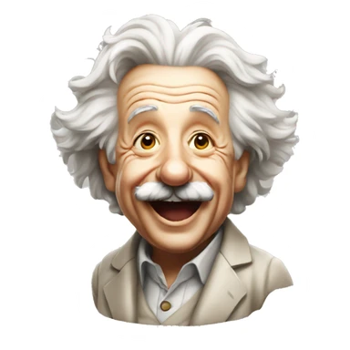 happy albert einstein celebrates sticker