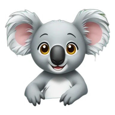 koala in a jacuzzi sticker