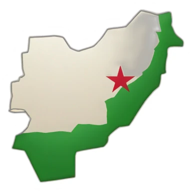 algeria map sticker