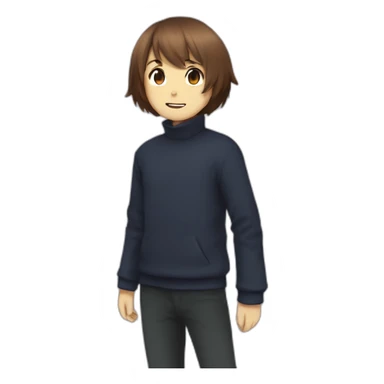 chara frisk kris sticker