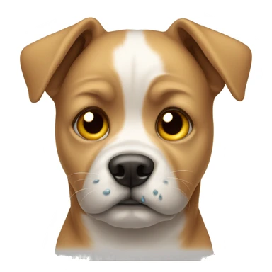 dog with tear sticker