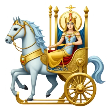 Tarot Card with the chariot on it  sticker