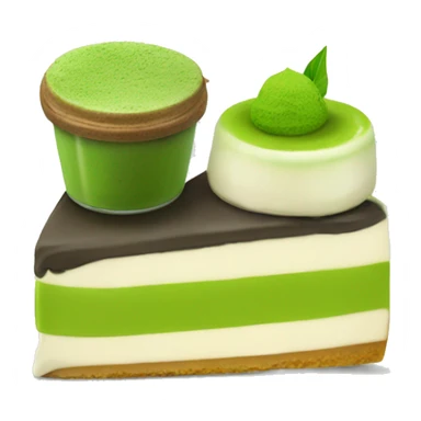 Matcha and cheesecake  sticker