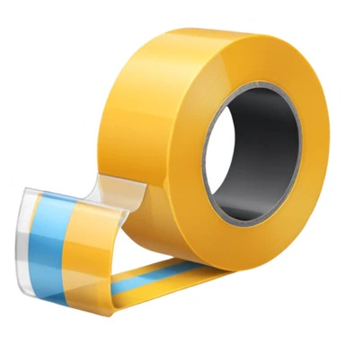 A roll of tape sticker