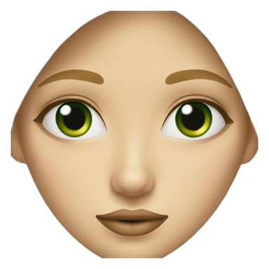 blonde girl green eyes small nose and beautiful lips sticker