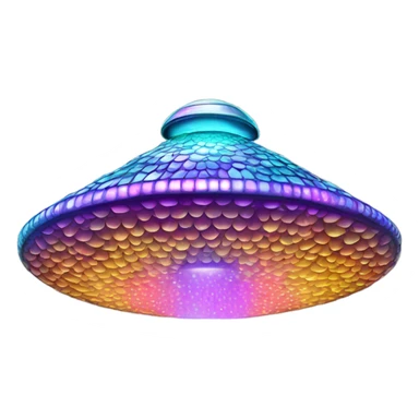 UFO with scales sticker